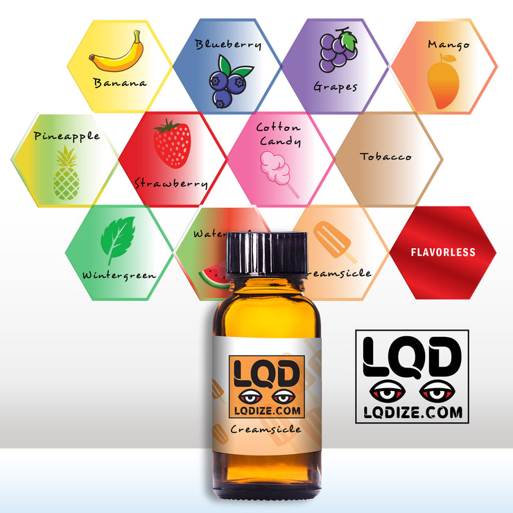 Creamsicle Wax Liquidizer with LQDIZE Flavor Chart