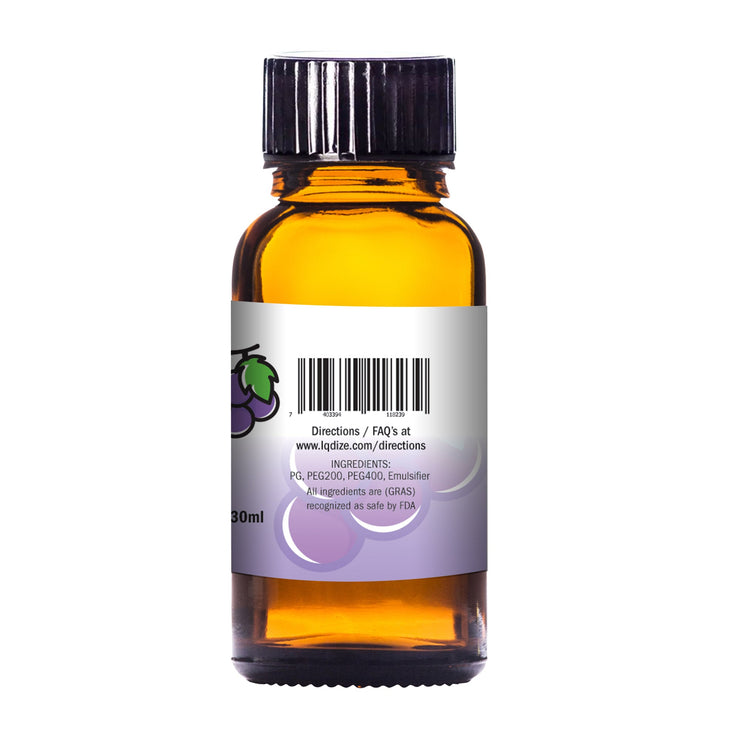 Grape Wax Liquidizer 30 ML Bottle with Ingredients