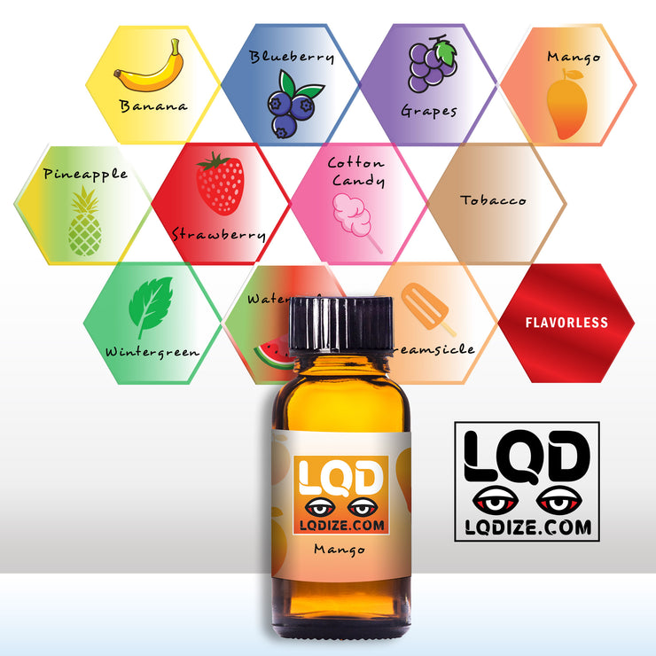Mango Wax Liquidizer with LQDIZE Flavor Chart