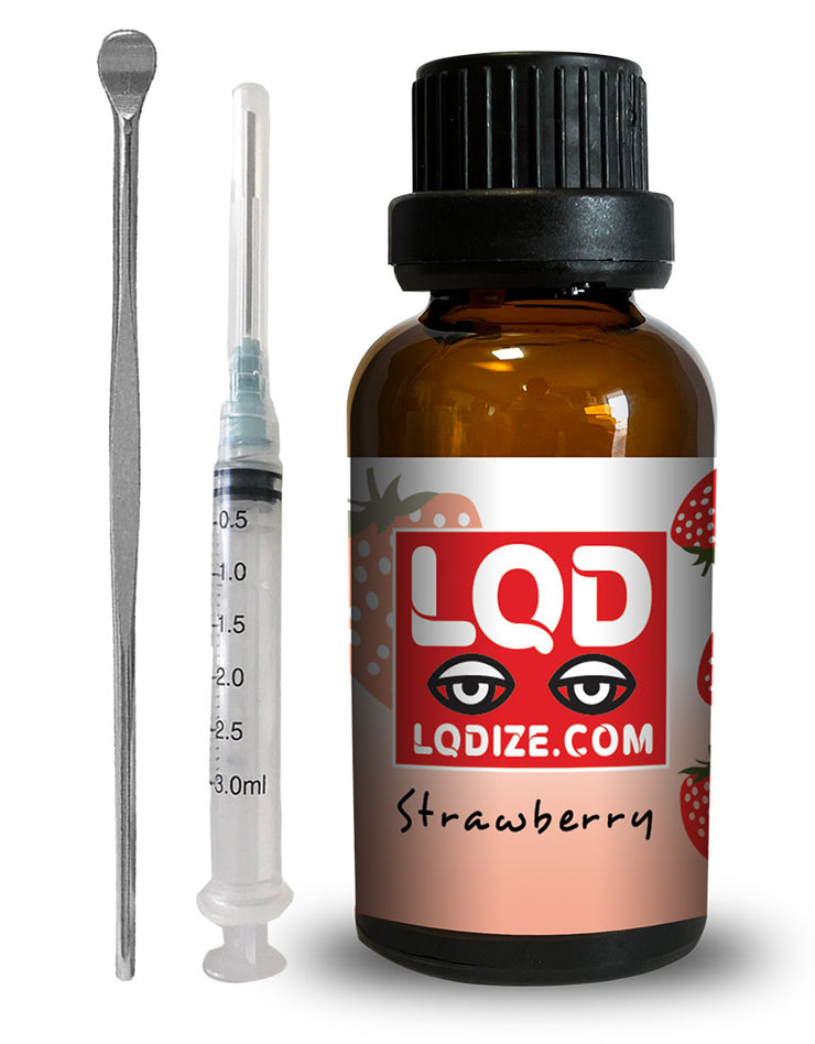 Strawberry Wax Liquidizer with Syringe and Dab Tool