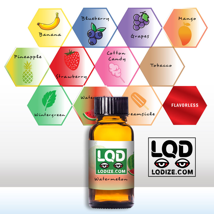 Watermelon Wax Liquidizer with LQDIZE Flavor Chart